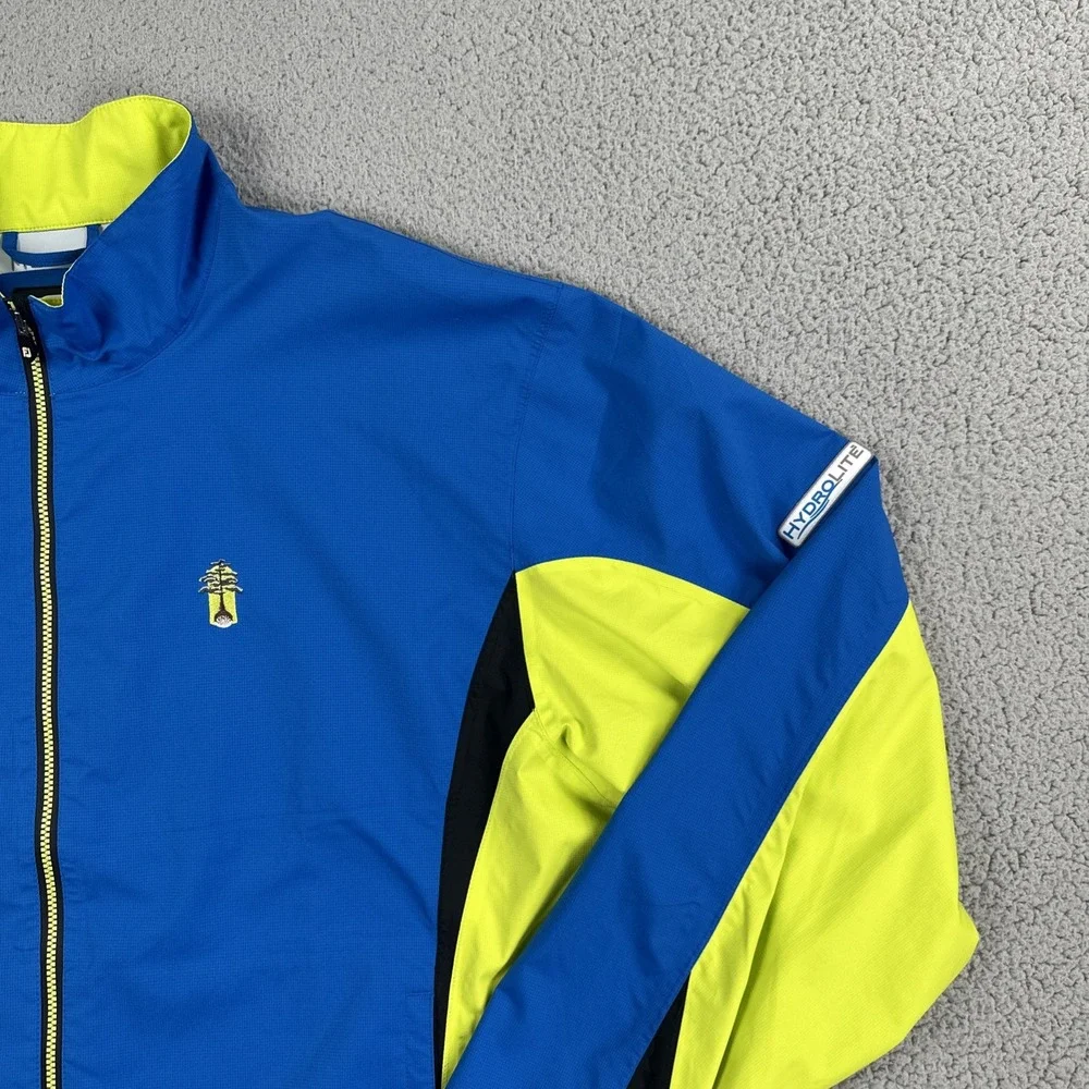 FootJoy DryJoys HydroLite Waterproof Golf Rain Jacket Men XL Blue Full Zip